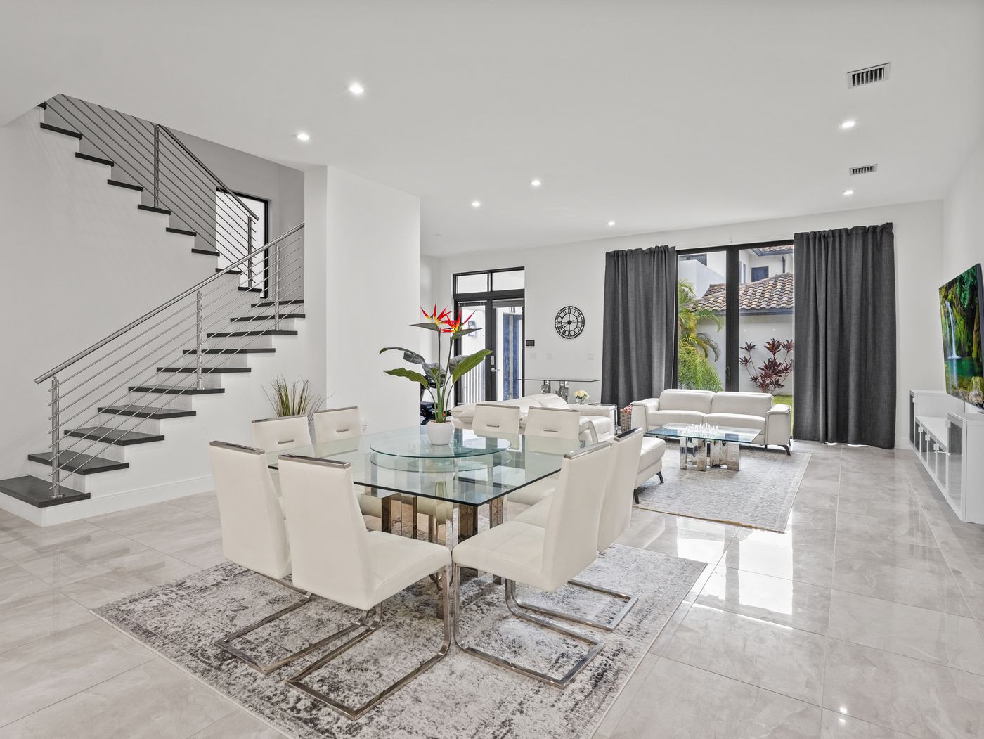 Formal living room in a luxury home in Canarias at Downtown Doral